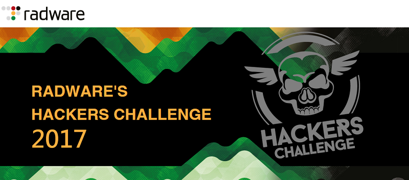 RADWARE’S HACKERS CHALLENGE 2017